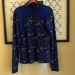 Threads 4 Thought blue patterned pullover